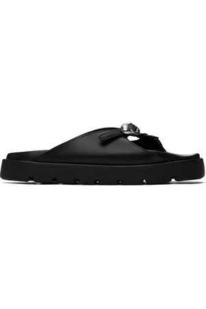 Alexander Wang Sandales noires en cuir à ferrure en forme de dome