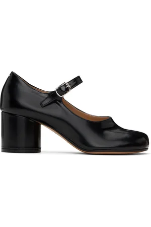 Maison Margiela Chaussures Charles IX à talon bottier noires à bout Tabi
