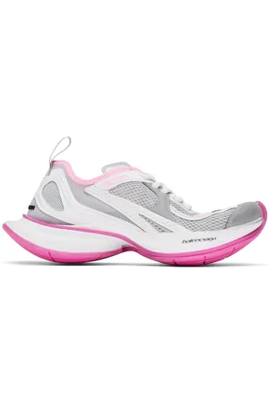 Balenciaga Baskets Circuit gris et rose