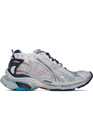 Balenciaga Baskets Runner blanc cassé et gris