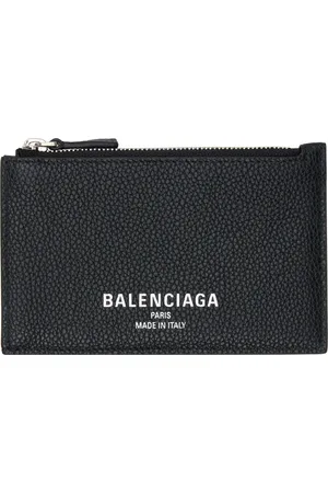 Balenciaga Long porte-carte noir à compartiment à monnaie