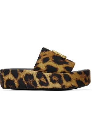 Balenciaga Sandales Rise brun et noir