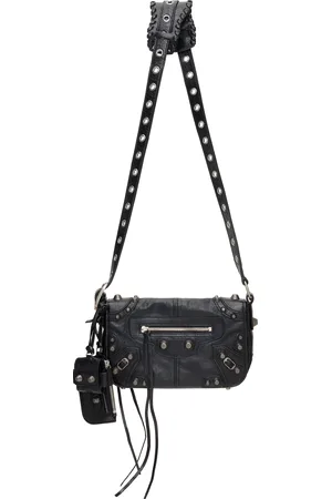 Balenciaga Très petit sac noir à ornements Cagole et à rabat
