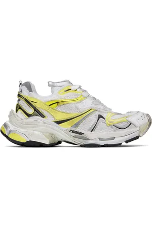 Balenciaga Baskets Runner 2.0 blanc et jaune