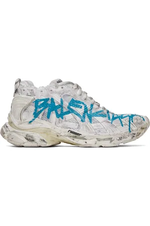 Balenciaga Baskets Runner blanc cassé à logo de style graffiti