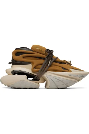 Balmain Baskets basses Unicorn brun clair