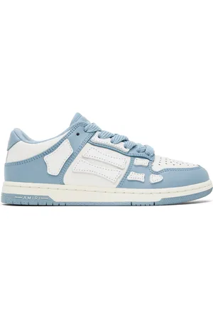 AMIRI Enfant | Baskets basses bleu et blanc à appliqués Skel Top