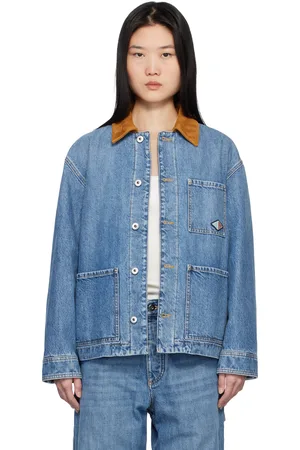 Bottega Veneta Blouson rétro bleu en denim