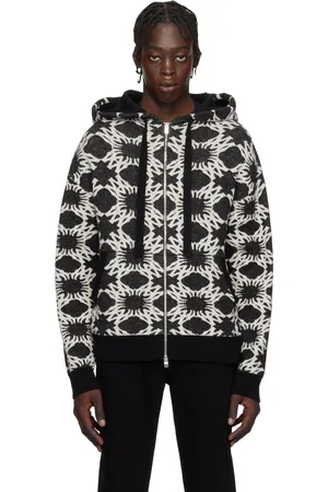 AMIRI Pull à capuche noir à quadrigrammes