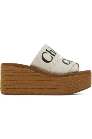 Chloé Espadrilles blanches à brides Woody