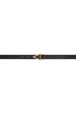 Bottega Veneta Ceinture noire à fermoir triangulaire emblématique