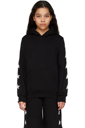 Golden Goose Enfant | Pull à capuche noir à logos - Star