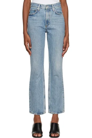 AGOLDE Jean semi-évasé rétro bleu