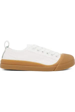 Bottega Veneta Baskets blanches à bout Vulcan