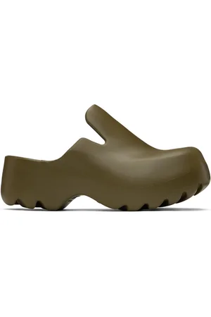 Bottega Veneta Sabots kaki à semelle Flash