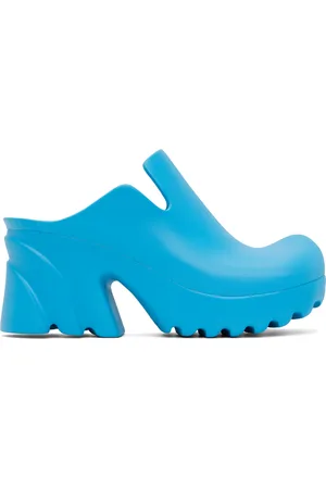 Bottega Veneta Chaussures à talon bottier bleues à semelle Flash