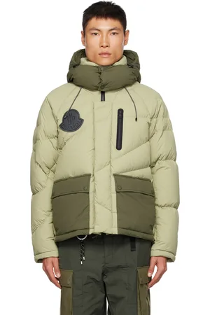 Moncler Blouson Chestnut vert et kaki rembourré en duvet - Moncler x Pharrell Williams