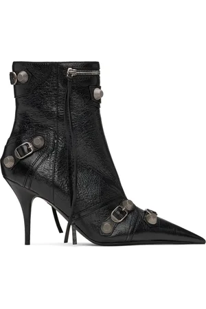 Balenciaga Bottines 90 noires à ornements Cagole