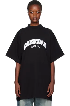 Balenciaga T-shirt noir à logo modifié