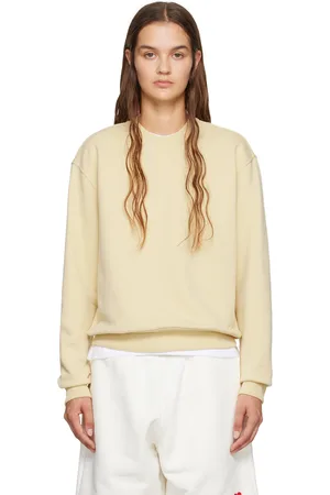 Ami Pull molletonné jaune à logo Ami de cœur
