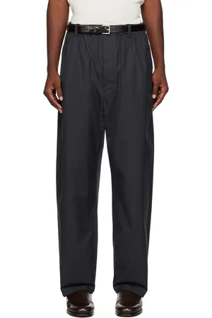 LEMAIRE Pantalon décontracté bleu marine exclusif à SSENSE