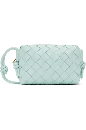 Bottega Veneta Micro sac bleu à ornements noués