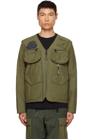 Moncler Blouson Maple kaki rembourré en duvet - Moncler x Pharrell Williams
