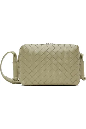 Bottega Veneta Petit sac messager kaki à ornements noués