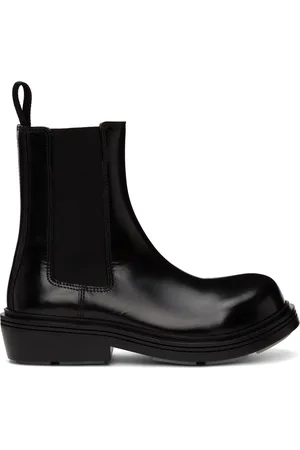 Bottega Veneta Bottes chelsea noires à semelle Fireman