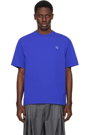 Ader Error T-shirt 01 bleu à étiquette à logo - Significant