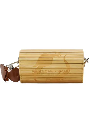 Feng Chen Wang Sac en forme de cœur beige en bambou