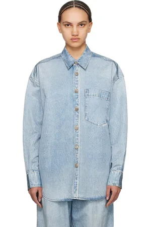 Alexander Wang Chemise bleue à image trompe l