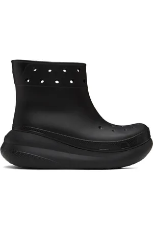 Crocs Bottes noires à semelle Crush