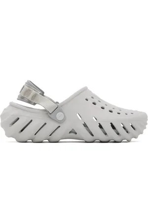 Crocs Sabots gris à semelle Echo