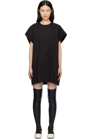 Rick Owens Robe courte noire à panneaux