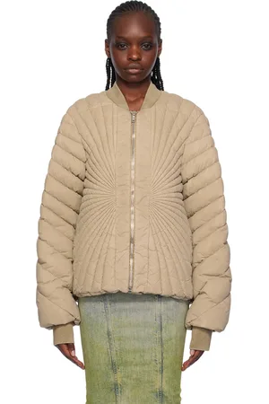 Rick Owens Blouson Radiance taupe rembourré en duvet - Moncler x
