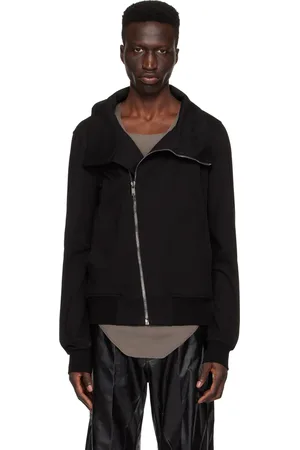 Rick Owens Pull molletonné noir à poches Bauhaus