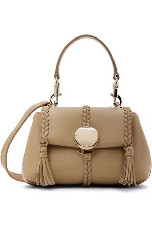 Chloé Mini sac souple taupe à ornement Penelope