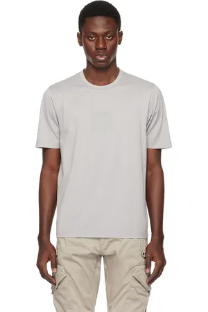 C.P. Company T-shirt gris à écusson à logo - Metropolis Series