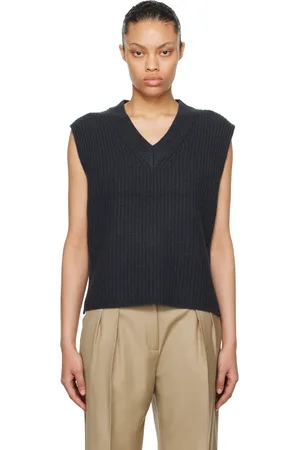 Arch4 Gilet Amelia gris en cachemire