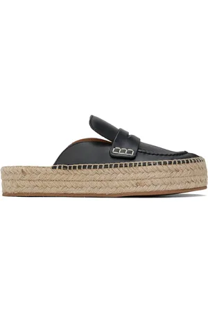 J.W.Anderson Espadrilles noires en cuir