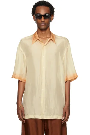 DRIES VAN NOTEN Chemise orange à effet dégradé