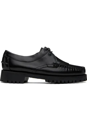 SEBAGO Flâneurs James noirs à frange et à semelle épaisse - Outsides