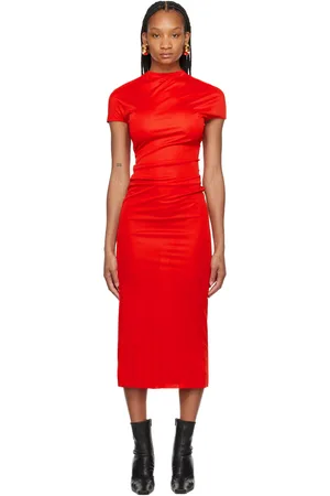 Khaite Robe longue Yenza rouge
