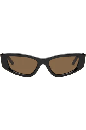 ECKHAUS LATTA Lunettes de soleil œil-de-chat noires exclusives à SSENSE - Welcome Studios