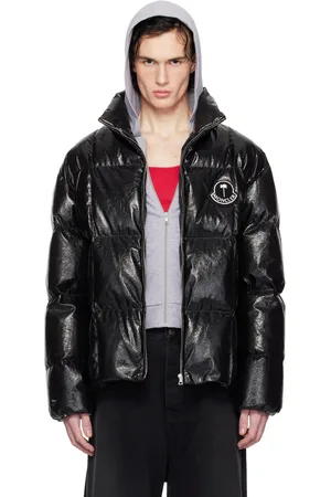 Moncler Blouson Simoom noir rembourré en duvet - Moncler x Palm Angels