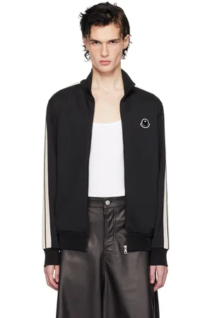 Moncler Blouson de survêtement noir à glissière - Moncler x Palm Angels