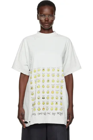 Balenciaga T-shirt surdimensionné blanc cassé