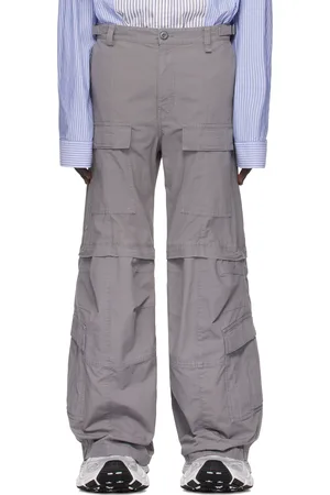 Balenciaga Pantalon cargo évasé gris