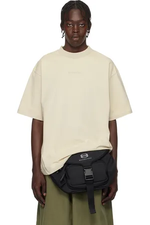 Balenciaga T-shirt taupe à logos